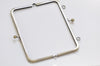 22cm (8") Brushed Brass Purse Frame Clutch Bag Purse Frame Glue-In Style