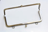 22cm (8") Brushed Brass Purse Frame Clutch Bag Purse Frame Glue-In Style