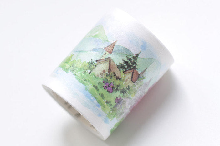 Retro Scenery Wide Washi Tape 45mm x 3 Meters Roll A10694