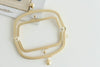 13cm (5") Double Purse Frame Bag Hanger Glue-in Style With Cat Head Kisslock