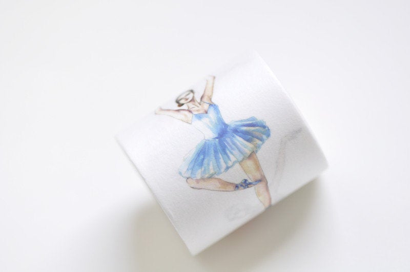 Elegant Ballet Dancer Ballerina Washi Tape / Masking Tape 40mm x5M A12616