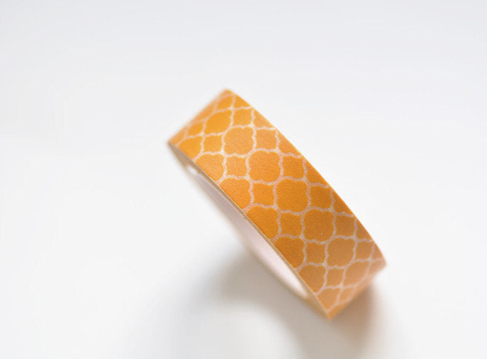 Orange Masking Washi Tape Scrapbooking Tape 15mm Wide x 10M Roll A12223