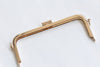 18 x 7.5cm ( 7" x 3" ) Light Gold Purse Frame Handle Purse Frame With Screws