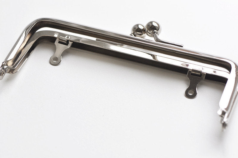 5" (13cm) Silver Purse Frame Metal Handle Purse Frame 13cm x 5cm ( 5"x2")