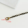 6mm Retro Purse Frame Bag Chain With Two Lobsters Four Colors 40cm/120cm