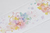 Flower Wide Adhesive Planner Washi Tape 40mm Wide x 5M Roll A12404