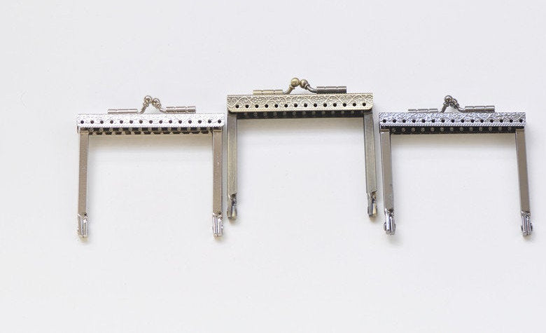 7cm ( 2.75") Small Metal Purse Frame Coin Purse Frame Bronze, Silver And Black