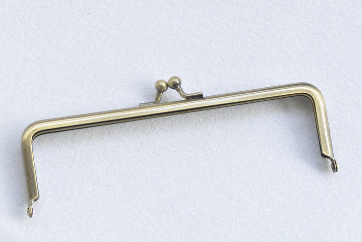 16.5cm( 6 1/2") Antique Bronze Metal Purse Frame Handle Purse Frame Glue-In Style 16.5x5cm(6.5"x2")
