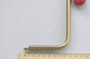 22cm (8") Retro Bronze Purse Frame With Large Red Kisslock Glue-In Style Closure Frame 22x9cm