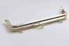 6" Light Gold Purse Frame With Two Loops Glue-In Style 15.5cm x 5cm ( 6" x 2")