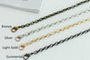 6mm Retro Purse Frame Bag Chain With Two Lobsters Four Colors 40cm/120cm