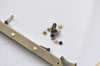 22cm Brushed Brass Metal Closure Purse Frame Doctor Bag With Screw