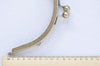 7"(17.5cm) Retro Bronze Purse Frame Clutch Bag Hanger