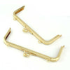 Light Gold Purse Frame Clutch Bag Purse Making Supplier With Screws 19cm x 6.5cm ( 7" x 2")