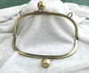 25cm ( 10") Antique Bronze Metal Purse Frame Large Handle Bag Purse Frame Glue-In 25x10cm
