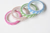 Rainbow Washi Tapes Skinny Tape 4 Rolls A Set 6mm Wide x 5 Meters A12807