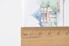 Vintage Castles Washi Tape Lined Japanese Masking Tape 45mm wide x 3M A12831