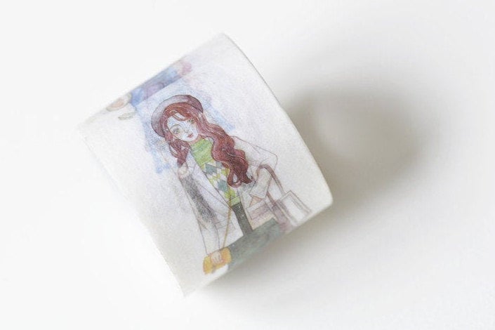 Lovely Girls Washi Tape 30mm Wide x 5 Meters Roll A13068