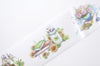 Retro Washi Tape Vintage Flowers Japanese Lined Masking Tape 30mm x 3M A12208