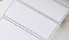 Blank Journals Tape With Frame Lined Washi Tape 80mm x 3 Meters A12656