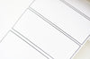 Blank Journals Tape With Frame Lined Washi Tape 80mm x 3 Meters A12656
