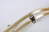 16.5cm x 7cm Light Gold Metal Purse Frame With Inside Hoops