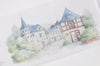 Vintage Castles Washi Tape Lined Japanese Masking Tape 45mm wide x 3M A12831