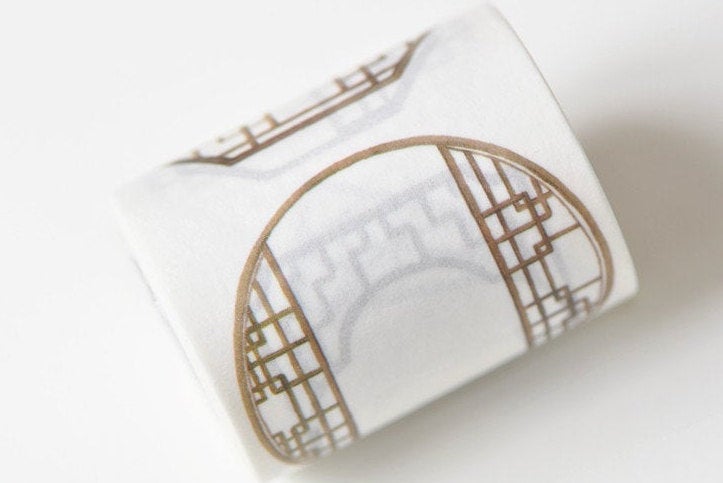 Asian Culture Vintage Window Washi Tape Lined Wide Japanese Masking Tape 50mm x 3M Roll A12958
