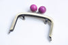 13cm( 5") Antique Bronze Metal Purse Frame With Wood Head Kisslock Glue-in Purse Frame Various Color