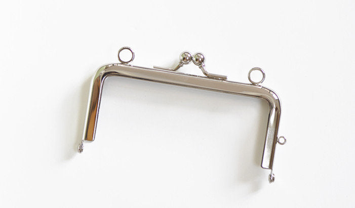 11cm ( 4 ") Purse Frame Silver 11cmx5cm