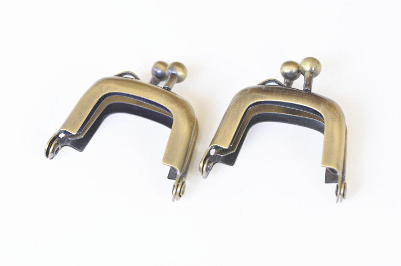 Mini Purse Frame Bronze Handle Purse Frame 4cm (1 1/2")