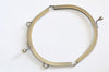15.5cm x 8.5cm ( 6" x 3 1/3") Purse Frame Half Round Glue-In Style