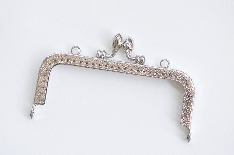 10 Pieces Retro Purse Frame Silver Sewing Purse Frame Various Size 8.5/10.5/12.5/15CM (3"to 6")