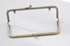 20cm ( 8") Brushed Brass Purse Frame Clutch Bag Making