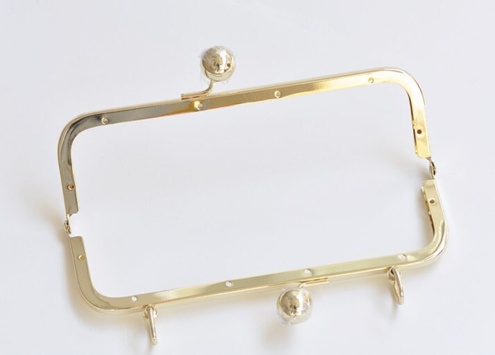 Gold Purse Frame Clutch Bag Purse Frame With Screws 20cm
