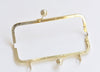 Gold Purse Frame Clutch Bag Purse Frame With Screws 20cm
