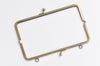 18cm Bronze Purse Frame Rectangular Purse Frame With 2 Loops 18cm x 6cm ( 7"x 2 1/2" )