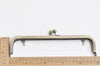 24 x 5.5cm ( 9" x 2") Bronze Purse Frame Large Handle Purse Frame Glue-In With Loops