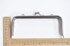 18.5cm Silver Tube Purse Frame Clutch Bag Purse Frame Glue-In Style 18.5cm x 8cm