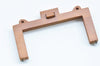 22.5cm ( 9") Retro Purse Frame / Large Wood Handle Purse Frame With Screws 22.5cm x 12cm