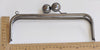 25cm (10") Retro Metal Purse Frame Glue-In Handle Purse Frame Silver, Bronze, Gunmetal Black 25cm x 9cm