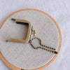 12cm Mini Purse Frame Chain Bronze And Light Gold