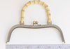 27cm Bronze Screwing Purse Frame With Natural Bamboo Handle 27cm ( 10")