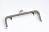 18cm ( 7") Silver Purse Frame Clutch Bag Glue-In Purse Frame 18x6.5cm