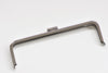 22cm (8") Silver Purse Frame With Large Kisslock Glue-In Style Closure Frame