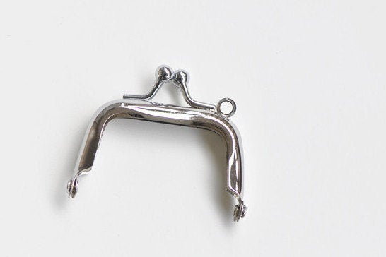 5.5cm Matte Silver Purse Frame Mini Coin Purse Frame 5.5cm x 3.5cm