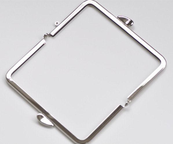 Silver Purse Frame Retro Clutch Purse Frame Making Bag Hanger 14cm x 8cm