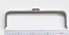 22cm (8") Silver Purse Frame With Large Kisslock Glue-In Style Closure Frame