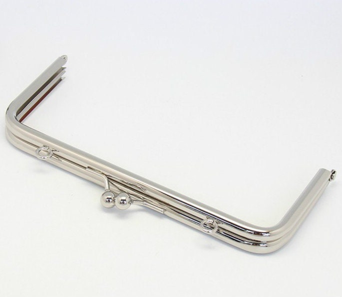 7"(18.5cm) Purse Frame Brushed Brass Bag Hanger Clutch Purse Frame 18.5cm x 8cm