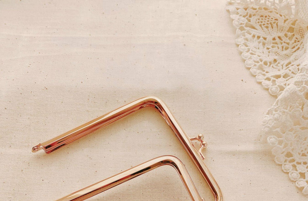 11cm ( 4 ") Purse Frame Light Gold Clasp Frame 11cmx11cm